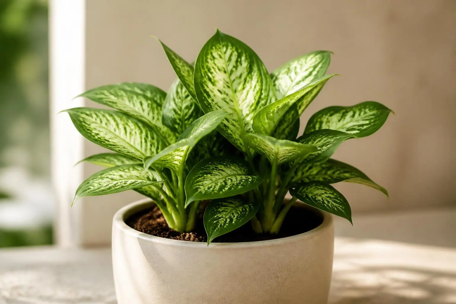 Dumb Cane Dieffenbachia Compacta variety
