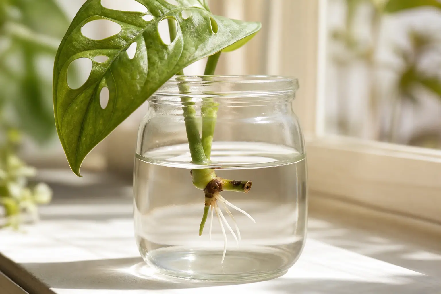 Propagate Monstera by Water Propagation