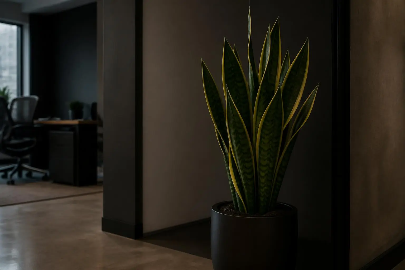 Snake Plant light care — placed near a bright window for indirect light