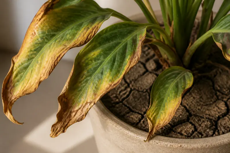Why Are My Plant Leaves Turning Yellow? — Underwatering